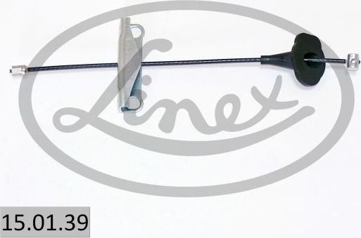 Трос ручника (тросик ручного тормоза) Linex передний для Ford Cougar 1998-2000. Артикул 15.01.39