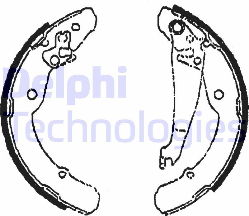 Тормозные колодки Delphi задние для Volkswagen Jetta VI 2010-2019. Артикул LS1784