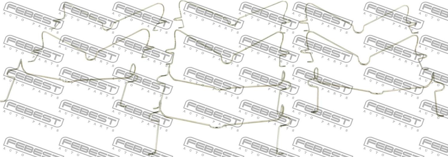 Пружина прижимная тормозных колодок pcs 10 Febest. Артикул 0103-002-PCS10