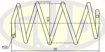 Пружина подвески G.U.D.. Артикул GCS037263