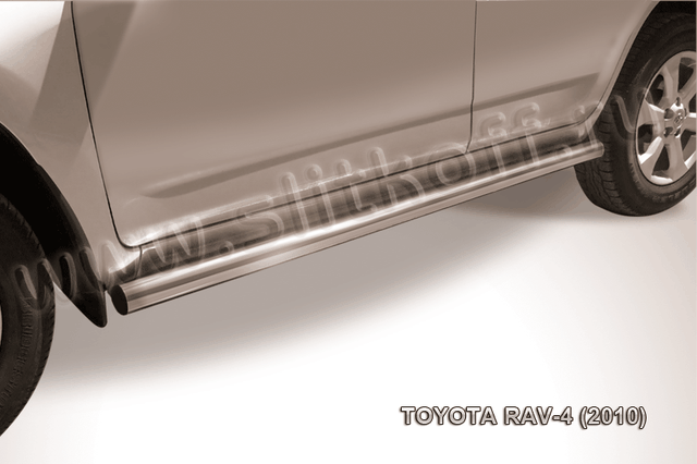 Пороги Slitkoff труба d57 для Toyota RAV4 III 2010-2012. Артикул TR410-011