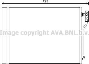 Радиатор кондиционера (конденсатор) AVA (алюминий). Артикул BWA5435D