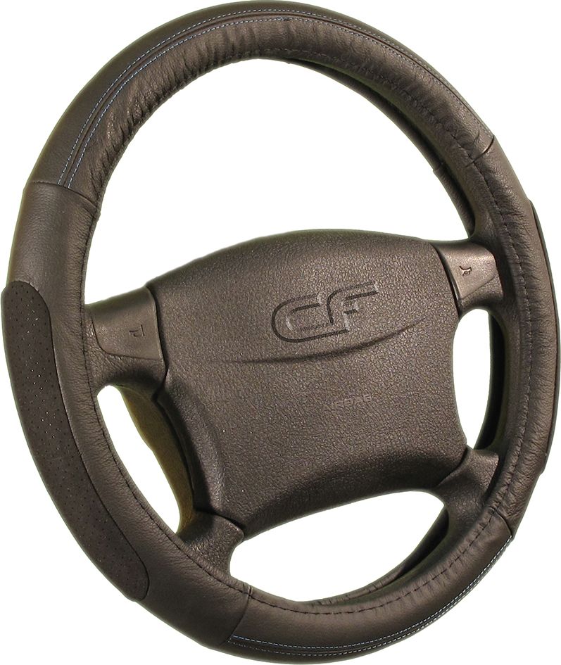 Оплётка на руль CarFashion Stylist (размер M, искусственная кожа, цвет ЧЕРНЫЙ). Артикул 31068