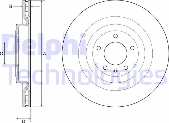 Тормозной диск Delphi. Артикул BG9126C