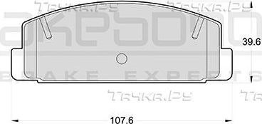Тормозные колодки Akebono Standard задние для Mazda RX-7 II (FC) 1985-1991. Артикул AN-219K