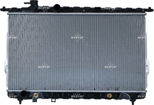 Радиатор охлаждения двигателя NRF (алюминий) для Kia Magentis I 2001-2006. Артикул 56577