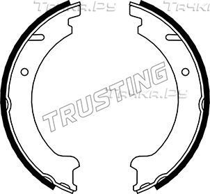 Тормозные колодки (стояночная тормозная система) Trusting задние для Volvo 850 1991-1996. Артикул 127.272