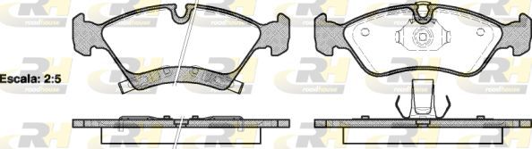 Тормозные колодки RoadHouse передние для Opel Meriva A 2003-2010. Артикул 21214.02