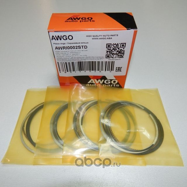Компл. колец STD на 4 поршня AWRI0002STD (Awgo). Артикул AWRI0002STD