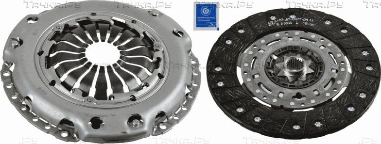 Сцепление (комплект) SACHS для Chevrolet Cruze I 2010-2015. Артикул 3000 950 943