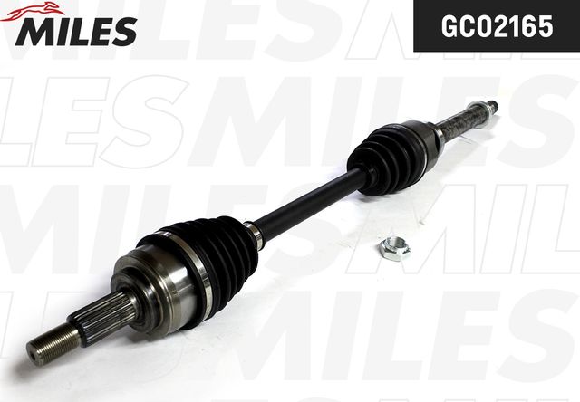 Полуось (привод в сборе, приводной вал) Miles. Артикул GC02165