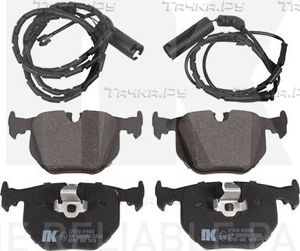 Тормозные колодки NK задние для BMW Z8 2000-2003. Артикул 221518