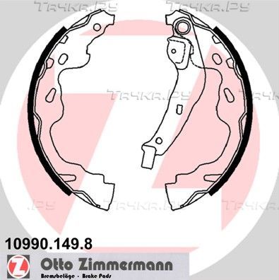 Тормозные колодки Zimmermann задние для Suzuki Swift III 2005-2011. Артикул 10990.149.8