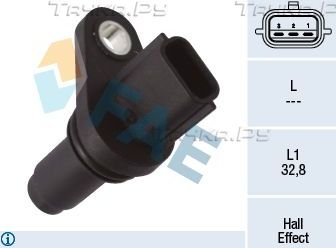 Датчик положения коленвала FAE для Nissan Tiida I 2007-2012. Артикул 79438