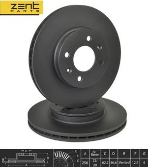 Тормозной диск Zentparts. Артикул Z06260
