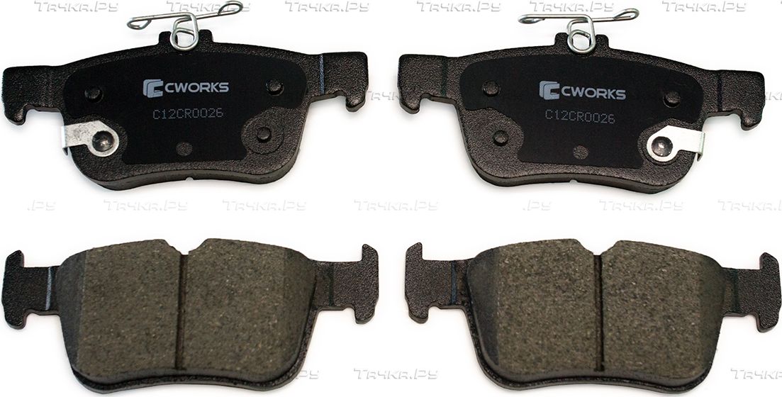 Тормозные колодки Cworks задние для Ford S-MAX II 2015-2026. Артикул C12CR0026