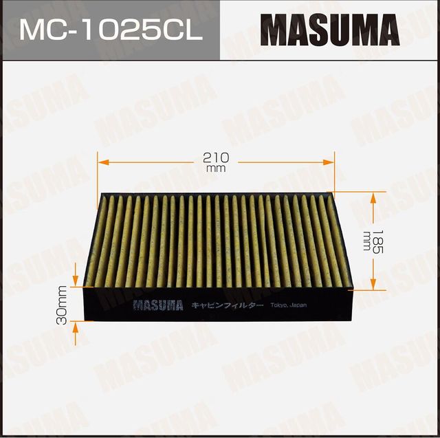 Салонный фильтр 902 угольный 140 (Masuma). Артикул MC1025CL
