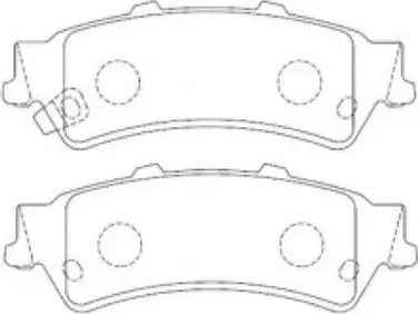 Колодки тормозные GM TAHOE 07- задн. (Asva). Артикул AKD0636