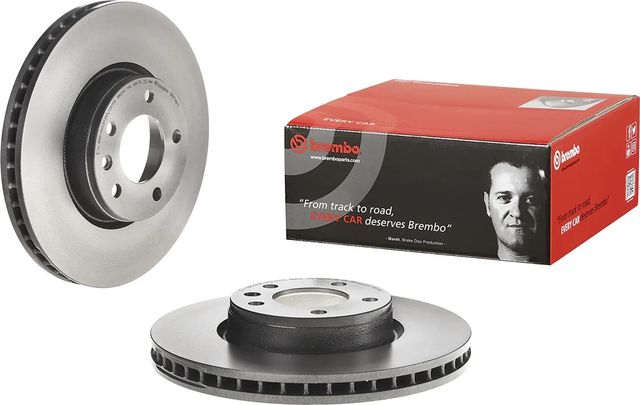 Тормозной диск Brembo UV Coated передний для Opel Senator B 1987-1993. Артикул 09.5749.11