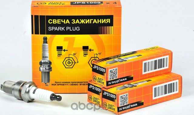 Свеча зажигания /BPR5EY11/W16EXRU11 НО ER# Jazz 84- ТО 4AC Carina -87 2Е/4А# Cor (Just Drive). Артикул JPS1009