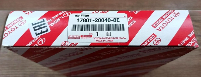 Воздушный фильтр Toyota для Toyota Highlander II (U40) 2007-2014. Артикул 17801200408E