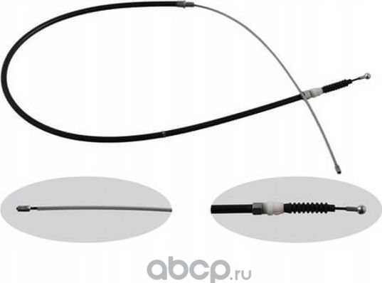 QZ6RU609721F SKODA Rapid (1G) 2013.04> Трос стояночного тормоза R/L (Quartz). Артикул QZ6RU609721F