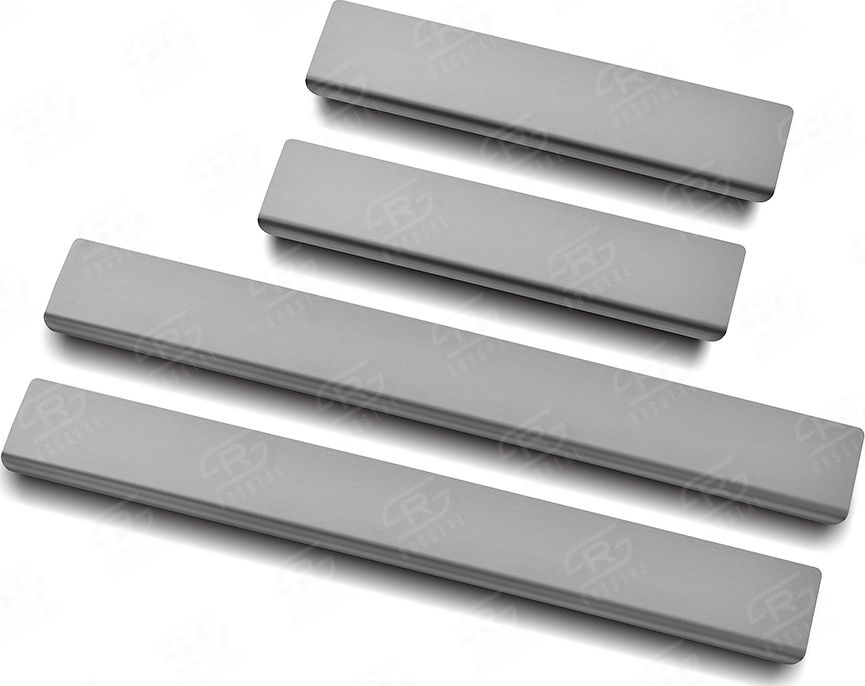 Накладки RusStal на пороги (лист нерж. шлифованный) для Lada Xray I Exlusive 2017-2026. Артикул LDXRYE17-02