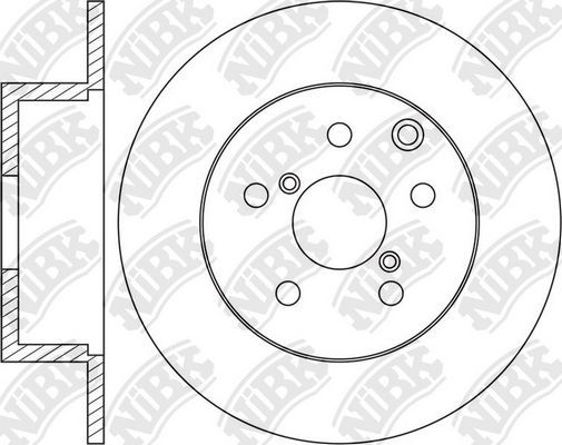 Тормозной диск NiBK задний для Subaru Forester IV 2012-2018. Артикул RN1659