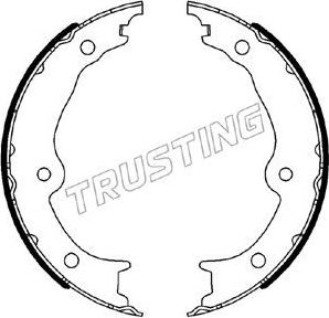 Тормозные колодки (стояночная тормозная система) Trusting. Артикул 115.342