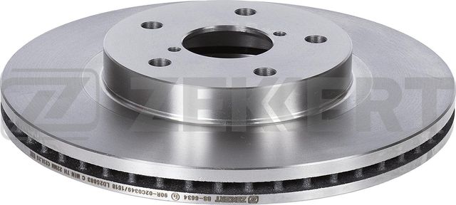 Тормозной диск Zekkert передний для Subaru Forester V 2018-2026. Артикул BS-6634