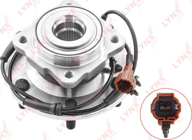 Ступица колеса с интегрированным подшипником LYNXauto. Артикул WH-1456