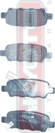Тормозные колодки Akyoto Packing AKYOTO. Артикул AKD-JA00A