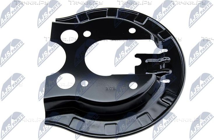 Кожух (щиток) тормозного диска NTY задний для Peugeot 307 I 2000-2009. Артикул HTO-PE-003