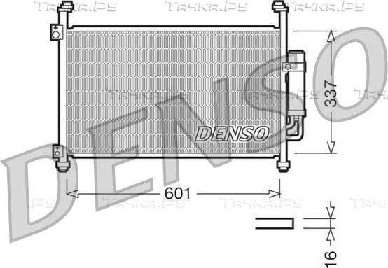Радиатор кондиционера (конденсатор) Denso для Honda Civic VIII 2005-2012. Артикул DCN40007
