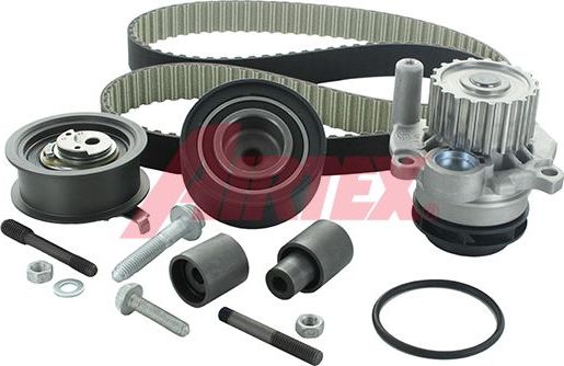 Помпа (водяной насос) с комплектом ремня ГРМ Airtex. Артикул WPK-937802
