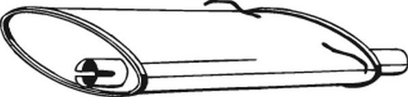 Глушитель (задняя часть) Bosal для Volvo 940 1990-1998. Артикул 235-021