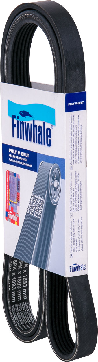 Приводной ремень поликлиновой Finwhale. Артикул BP6PK1893
