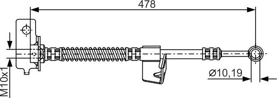 Тормозной шланг Bosch. Артикул 1 987 481 169