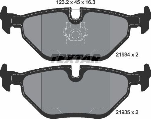 Тормозные колодки Textar Q+. Артикул 2193404