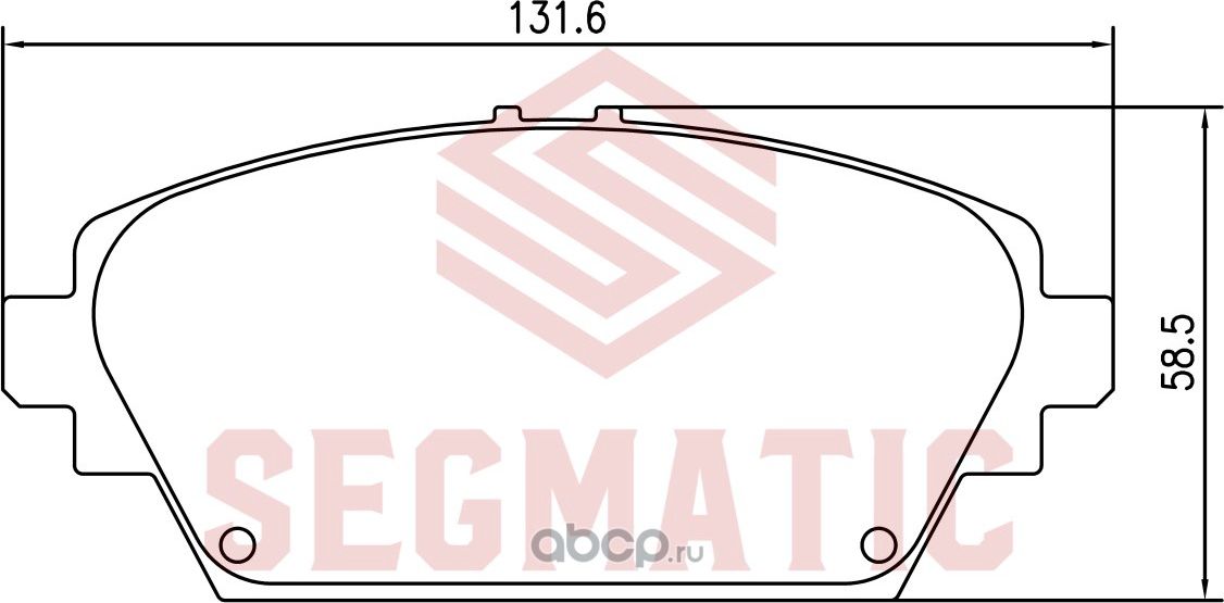 Колодка торм диск пер (Segmatic). Артикул SGBP2701