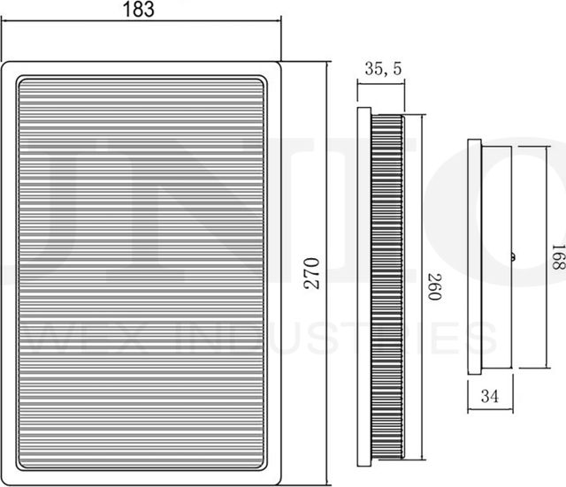Фильтр воздушный (Unio). Артикул FLT-10219