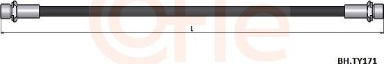 Тормозной шланг Cofle. Артикул 92.BH.TY171
