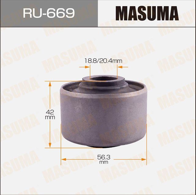 Сайлентблок заднего рычага подвески Masuma. Артикул RU-669