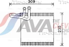 Испаритель кондиционера AVA (алюминий). Артикул FDV493