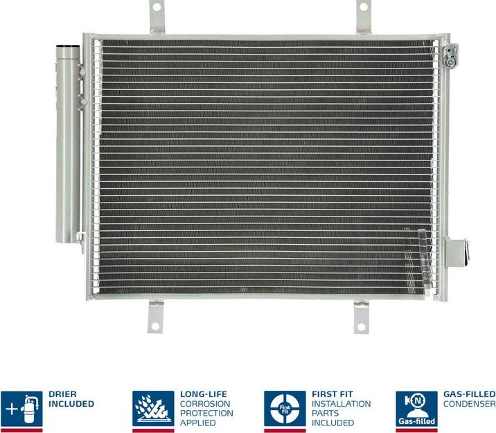 Радиатор кондиционера (конденсатор) Nissens (алюминий). Артикул 940747