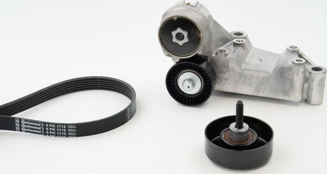 Приводной ремень поликлиновой с роликами (комплект) ContiTech для Ford Focus I 1998-2005. Артикул 6PK1715K1