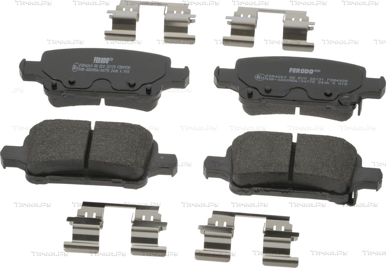 Тормозные колодки Ferodo Premier Eco Friction. Артикул FDB4938