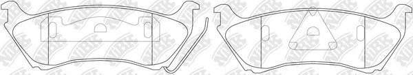 Тормозные колодки NiBK. Артикул PN0144