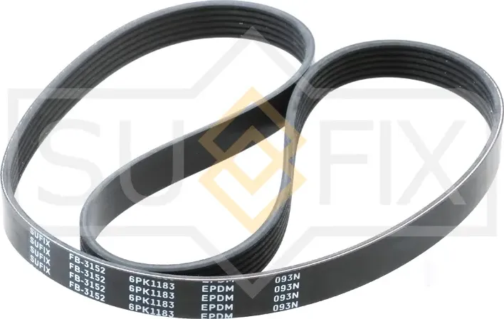 Ремень поликлиновый 6PK1183 (Sufix). Артикул FB3152