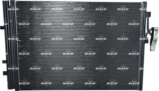 Радиатор кондиционера (конденсатор) NRF (алюминий). Артикул 350035